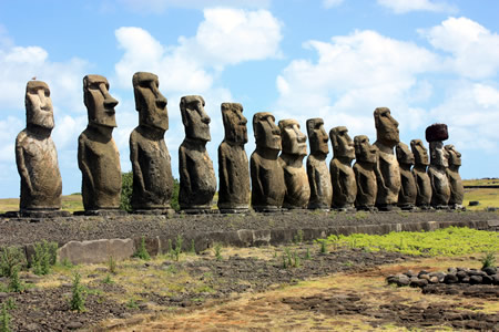 megalithic builders Moai Easter Island Chile