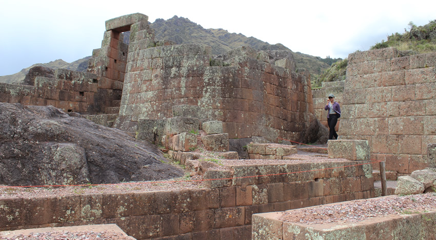 Megalithic structures of the Intihuatana area of Pisac