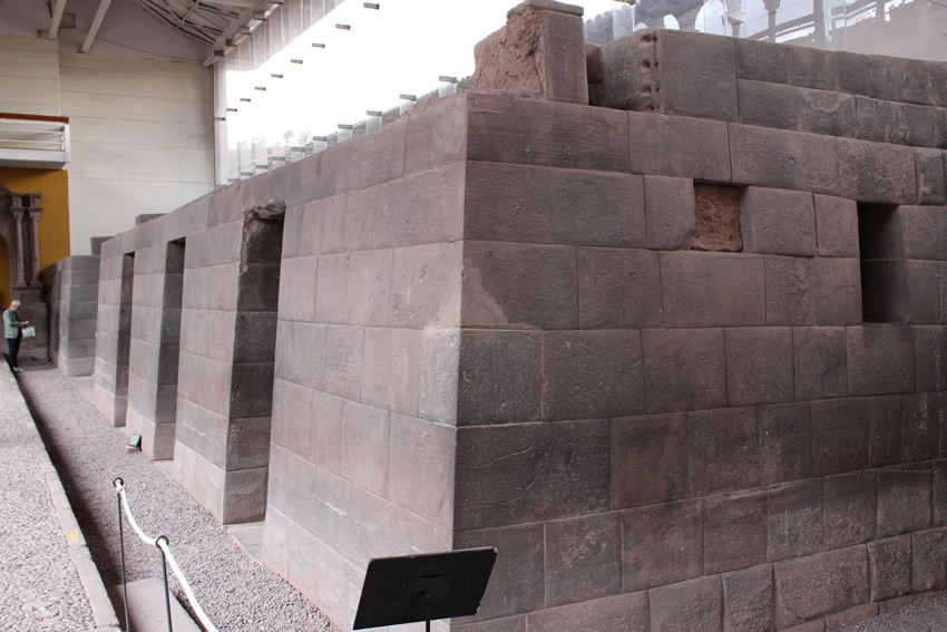 Megalithic structures inside of the Coricancha