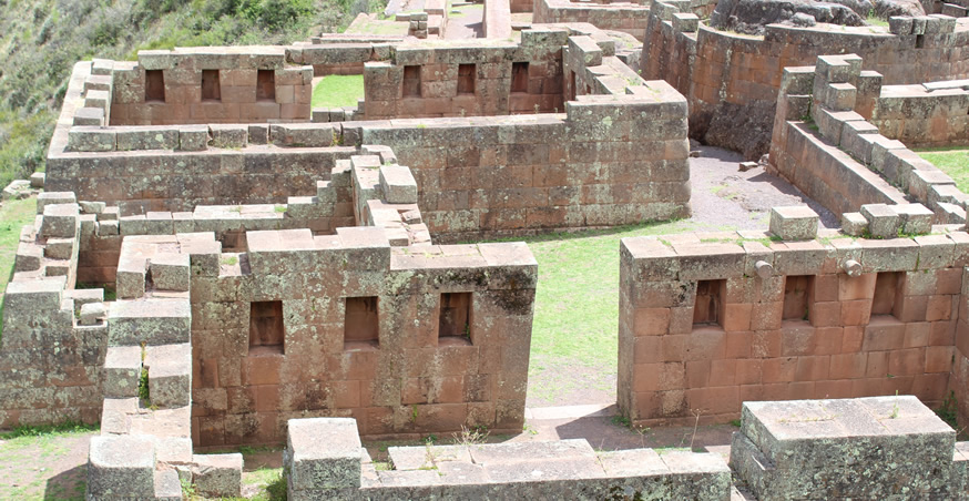 Inti Watana ancient megalithic ruins at Pisac, Peru